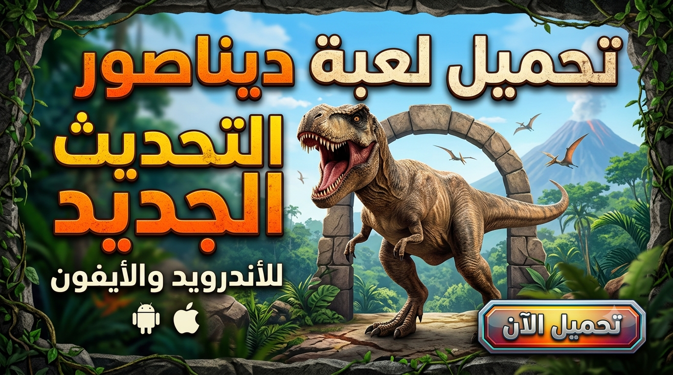 تحميل لعبة ديناصور التحديث الجديد للأندرويد والأيفون
