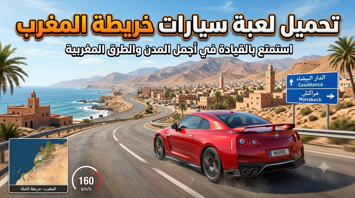 تحميل لعبة سيارات خريطة المغرب للأندرويد والكمبيوتر